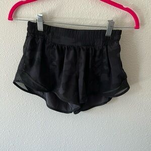 Lululemon shorts. Black camo.